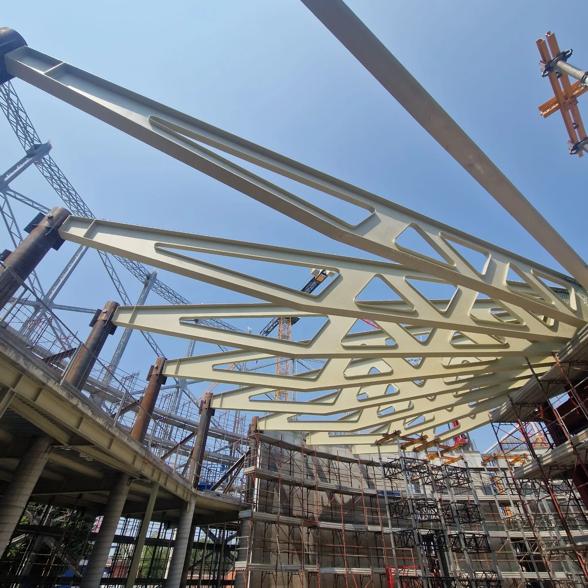 Gasometro — struttura radiale e telaio