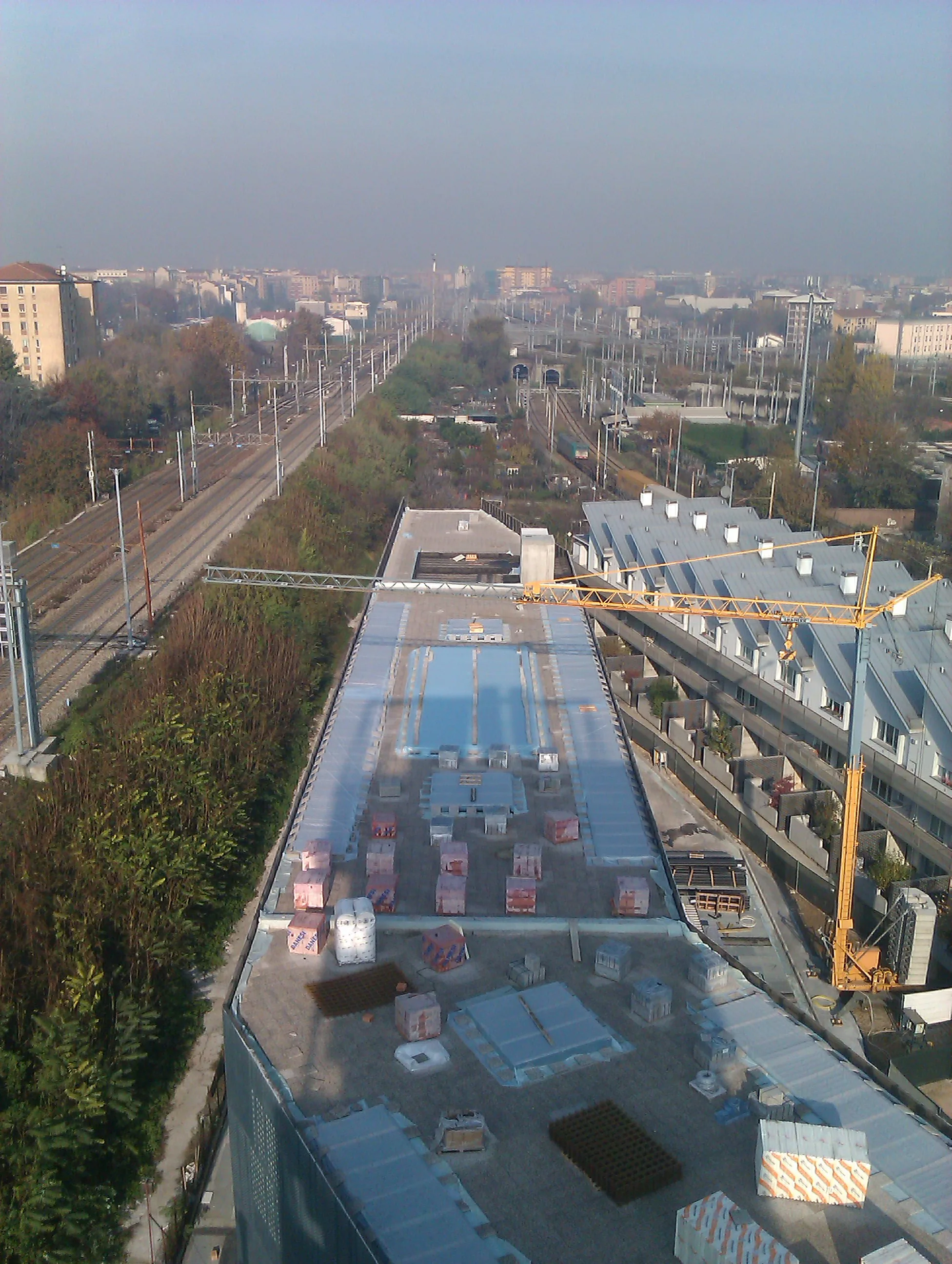 Palestra Virgin Active — Vista dall’alto del complesso in costruzione