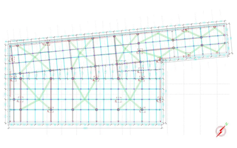 Parapetti e pensiline in vetro — Domodossola e Sarca — tavola o modello di progetto, vista 2
