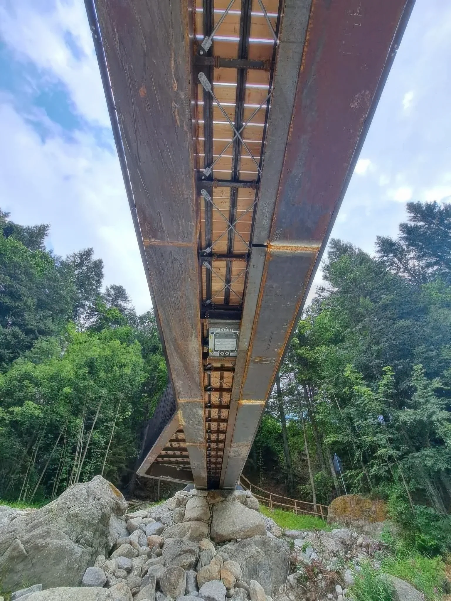 Passerella pedonale sul torrente Anza — Macugnaga: fotografia della struttura, vista 5