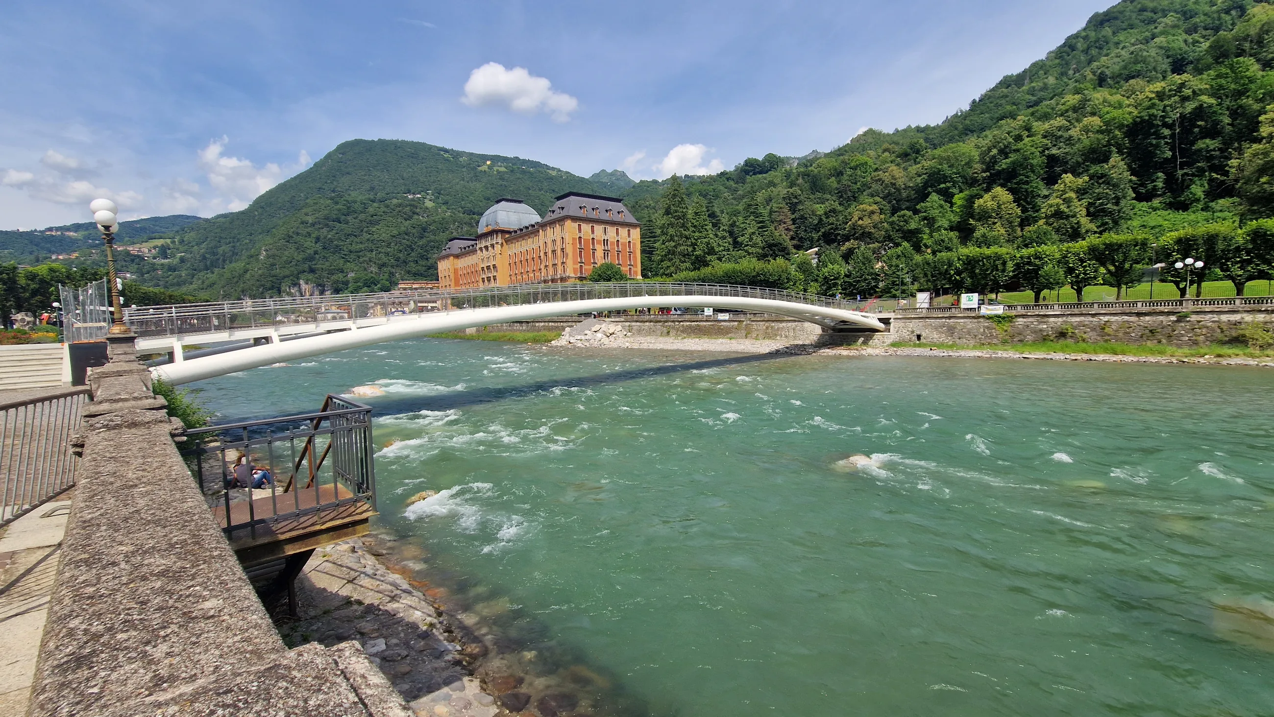 Passerella sul Brembo — San Pellegrino Terme: fotografia della struttura, vista 2