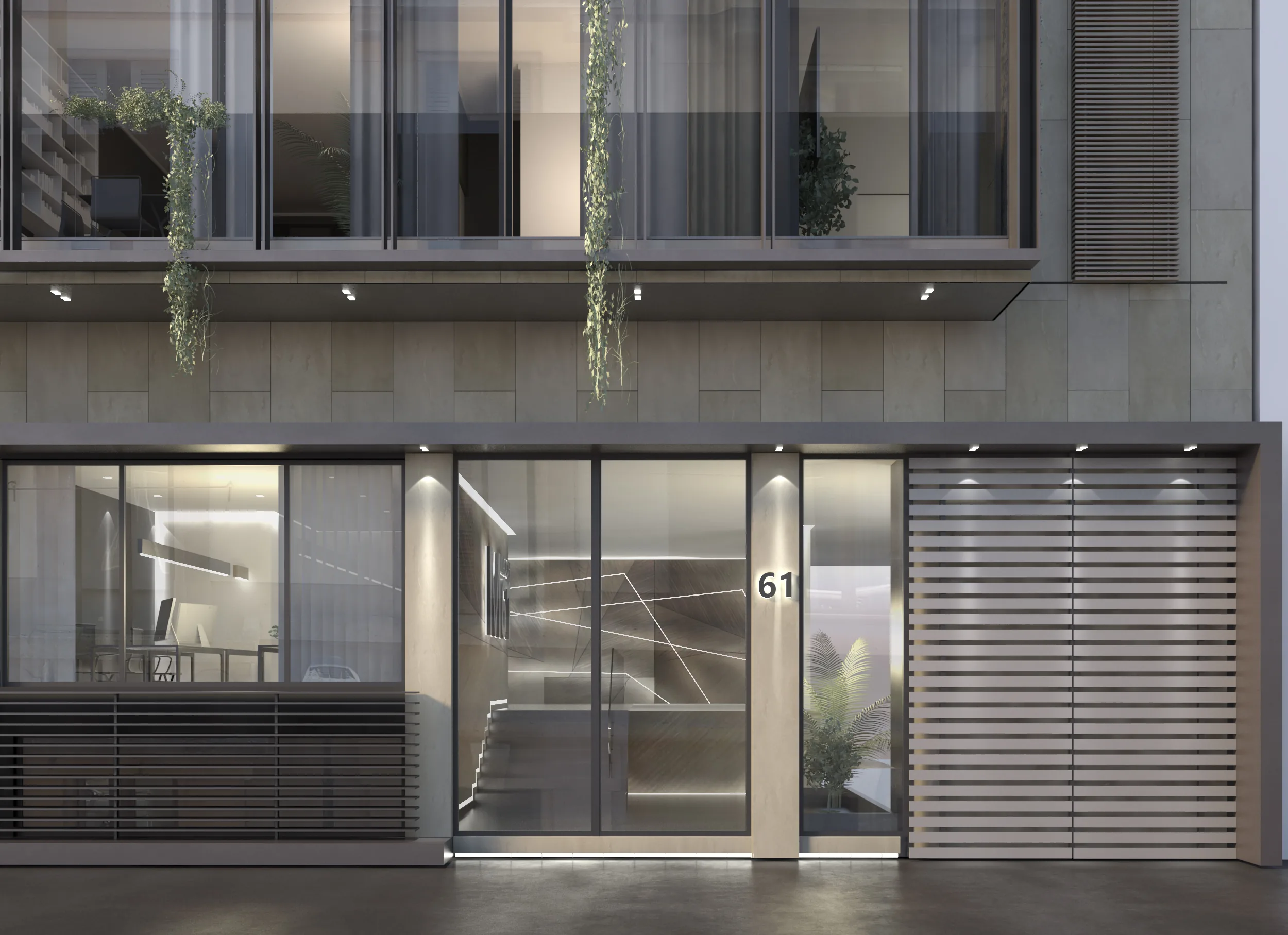 Residenze Via Macchi — rendering dell’ingresso