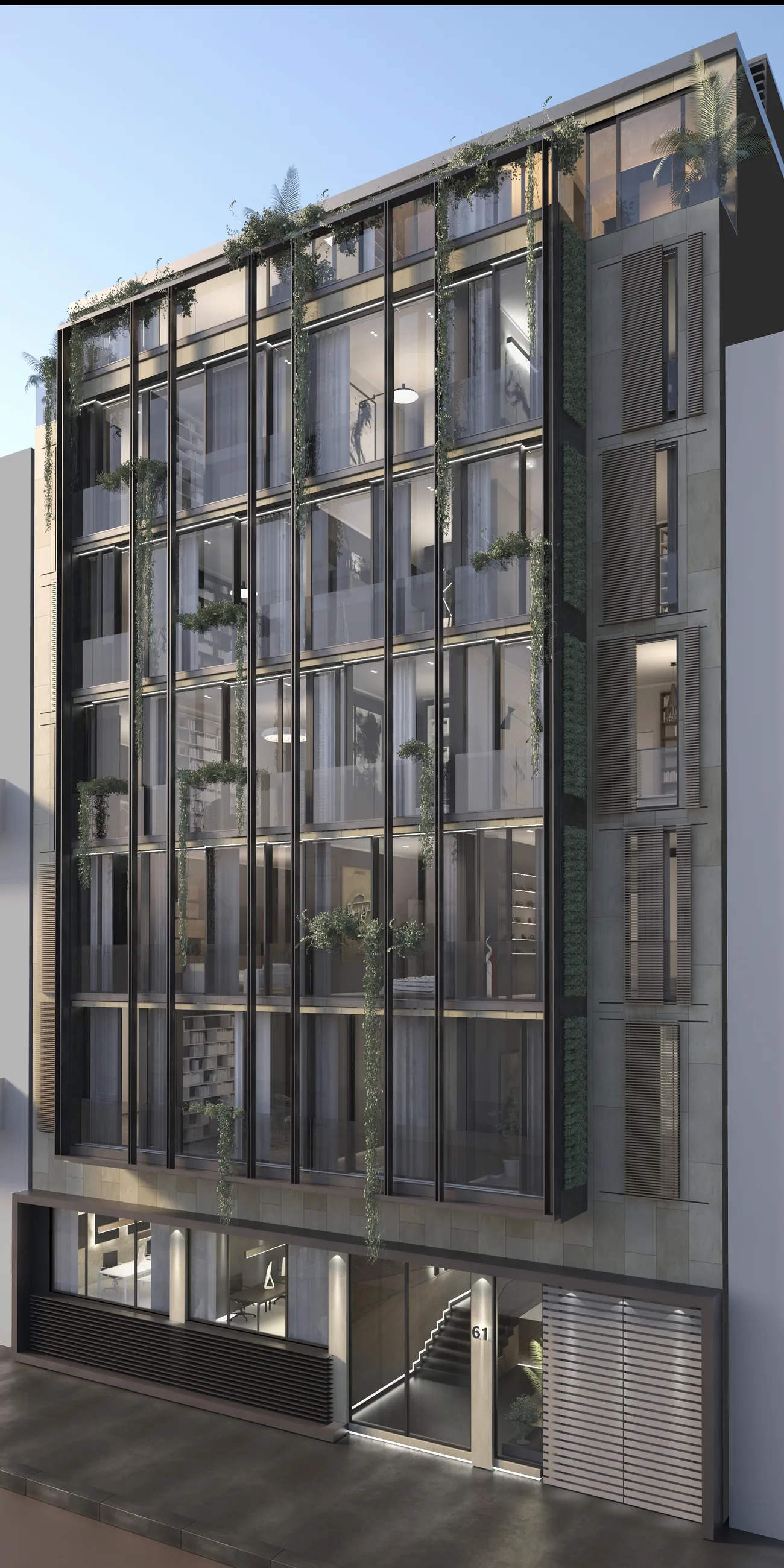 Residenze Via Macchi — rendering della facciata