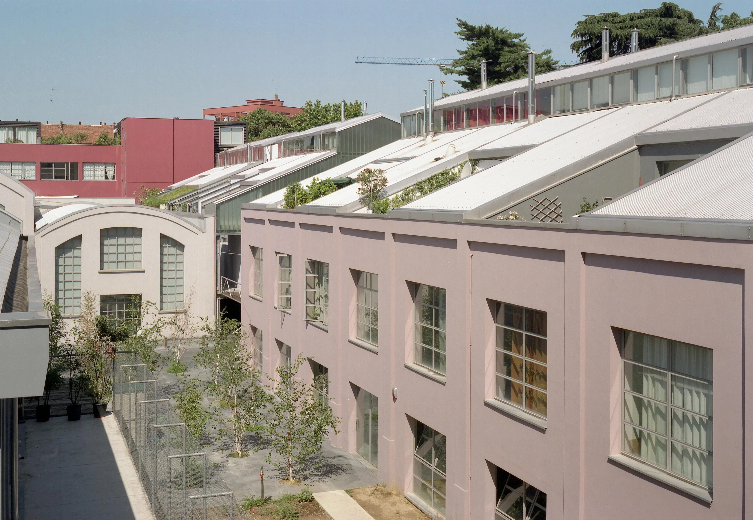 Coperture a shed e facciate affacciate sulla corte interna