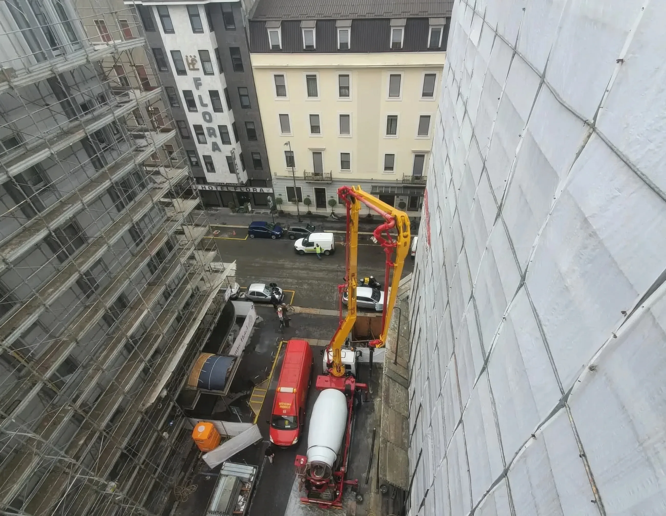 Smart Hotel — vista dall’alto del cantiere